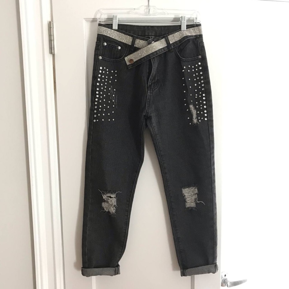 The Moon Dark Grey Women Jeans